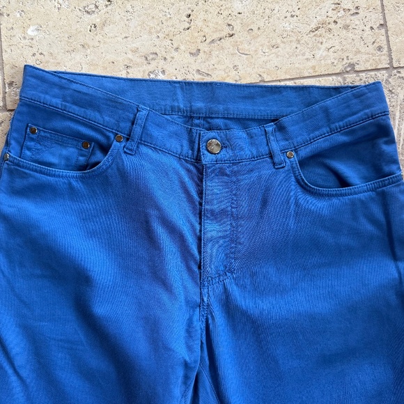 Versace Blue Cotton Jean - Picture 3 of 4